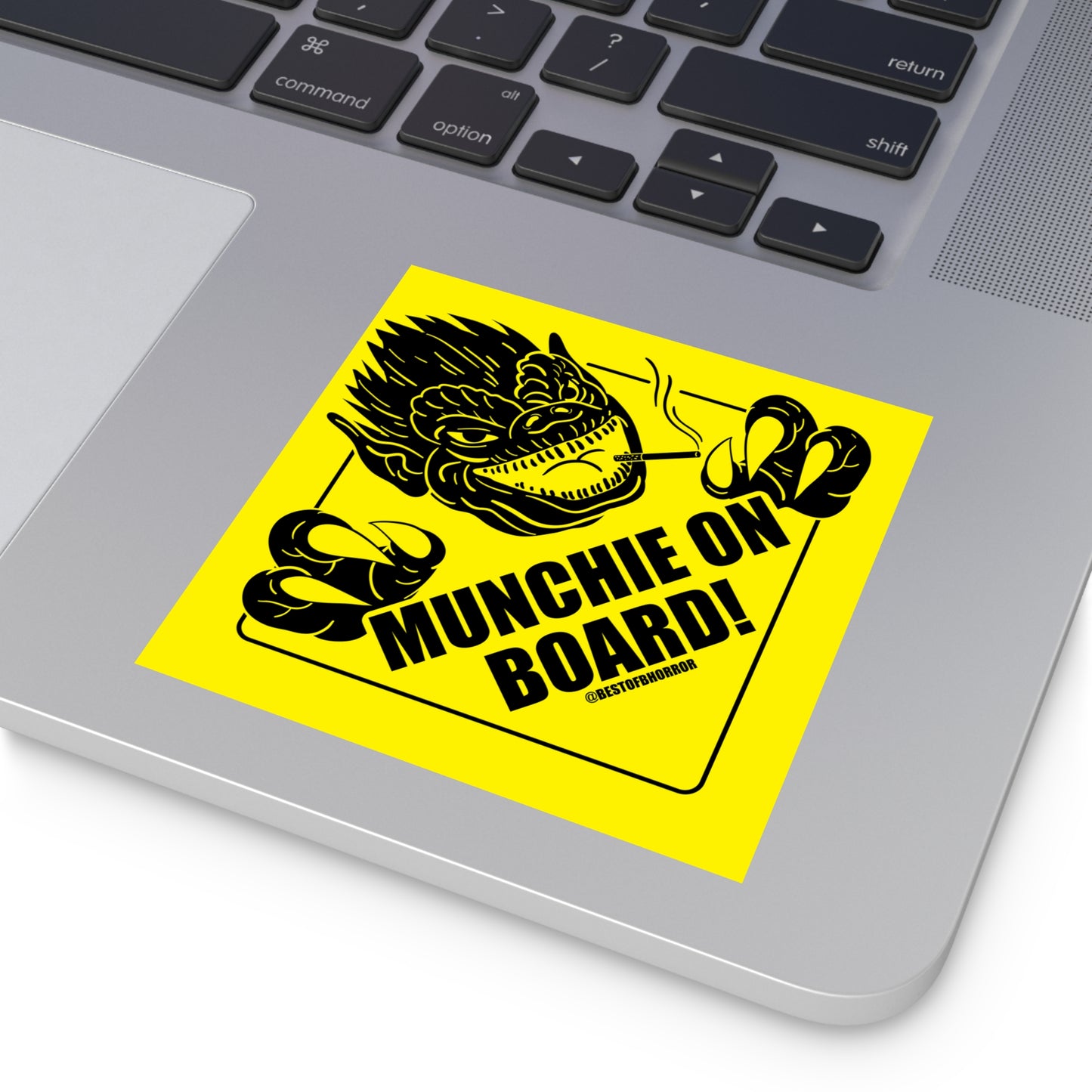 Munchie on Board | Baby on Board Sticker | Munchies Horror Movie Themed