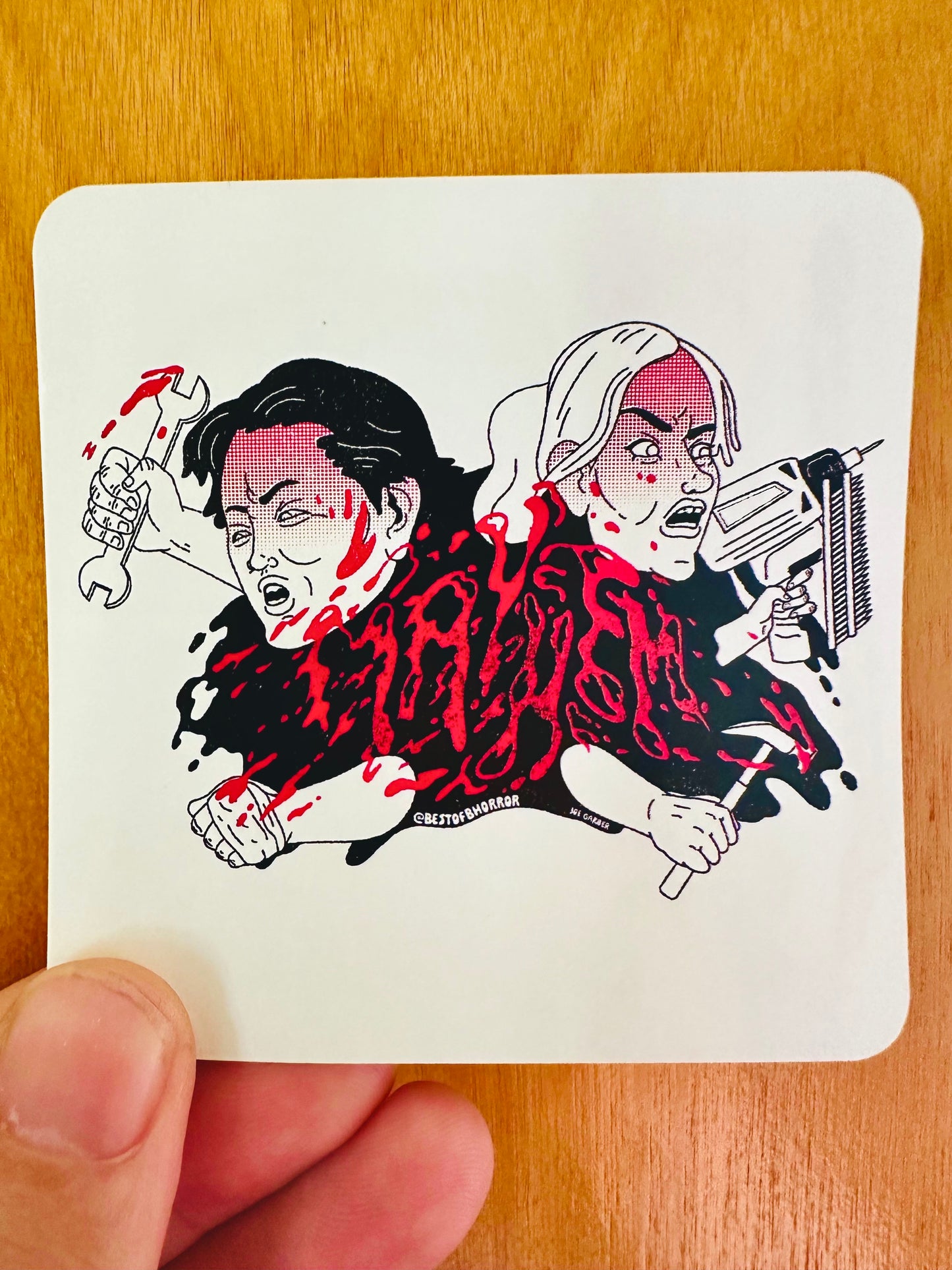 Mayhem Horror Movie Sticker